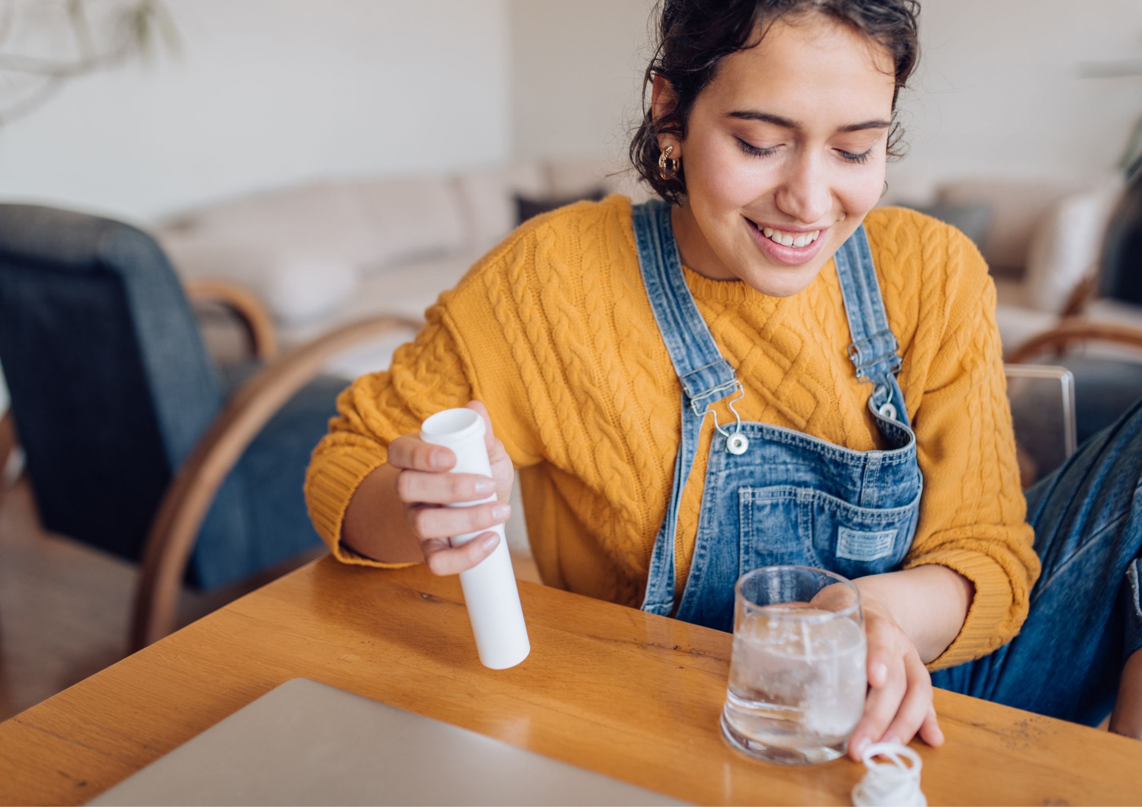 Consommateur comprimés effervescents